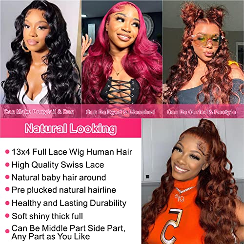 Auburn Human Hair Wig for Women Natural Look Comfortable Fit Adjustable Size - Image 3