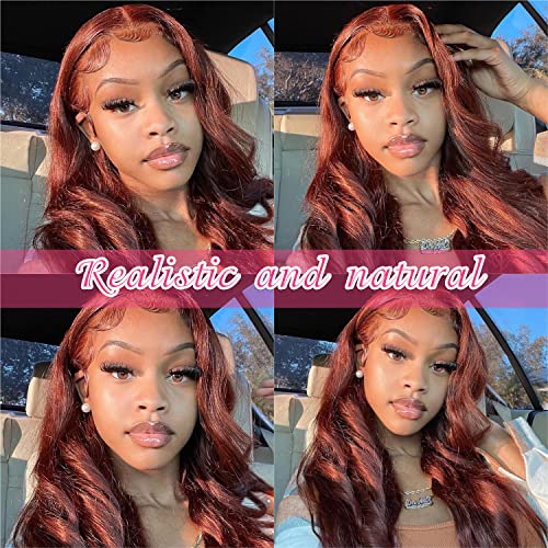Auburn Human Hair Wig for Women Natural Look Comfortable Fit Adjustable Size - Image 8