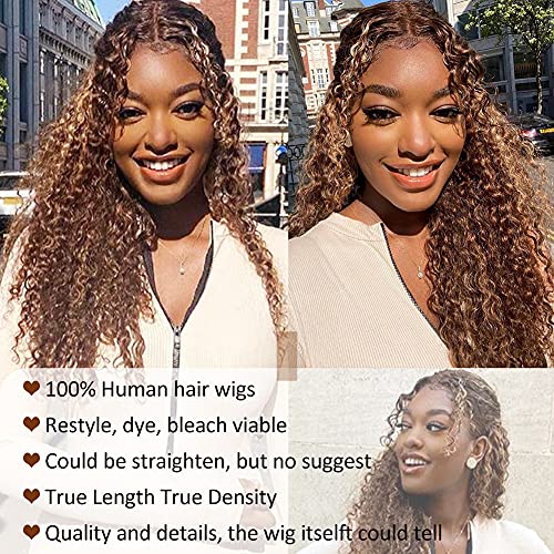 Blonde Curly 20 Inch Human Hair Wig for Women, Natural Feel - Image 7