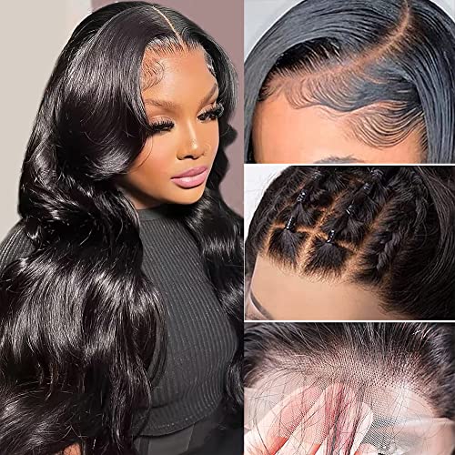 18 Inch Body Wave Lace Front Human Hair Wig Natural Look Comfortable Fit
