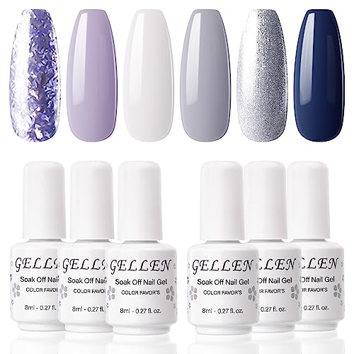 Dual Color Gel Nail Polish Kit - Long-Lasting Wear, 15ml Bottles Each, Easy Application