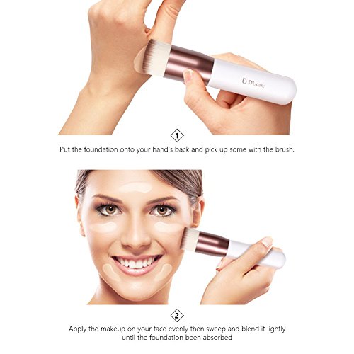 Fenty Beauty Foundation Brush 110 Soft Synthetic Bristles for Liquid Makeup Application - Image 3