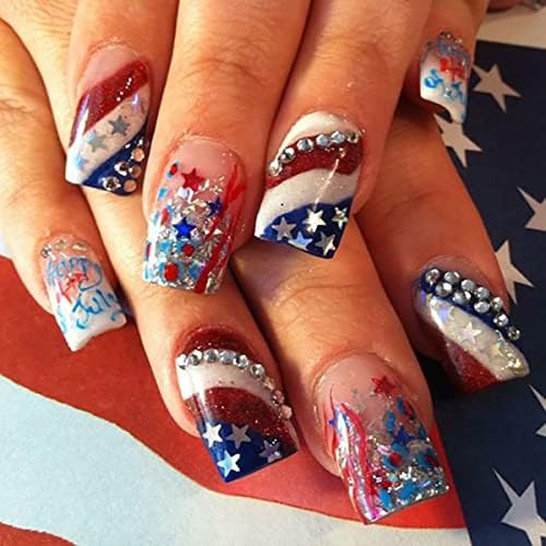 Red White Blue 4th of July Nail Polish Set - 5 Vibrant Colors - Image 5