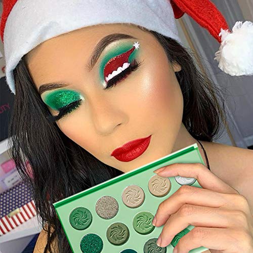 Mac 12 Shade Green Eyeshadow Palette Rich Pigment Vibrant Eye Looks - Image 5