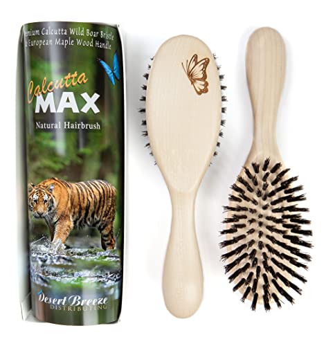 Pure Calcutta Wild Boar Bristle Hair Brush