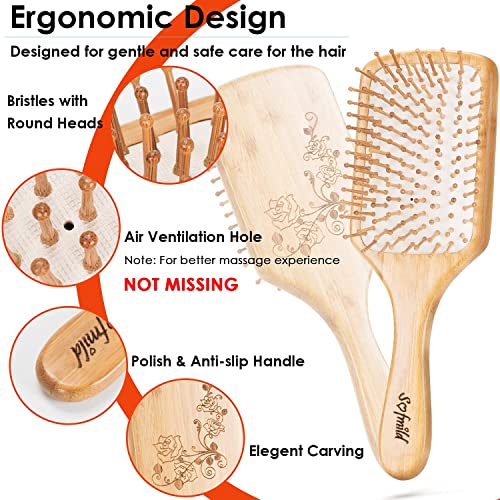 Swissco Eco-Friendly Bamboo Hair Brush - Image 5