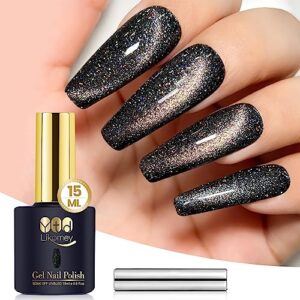 13ml Black Gel Nail Polish Kit High-Gloss Long-Lasting Easy Apply