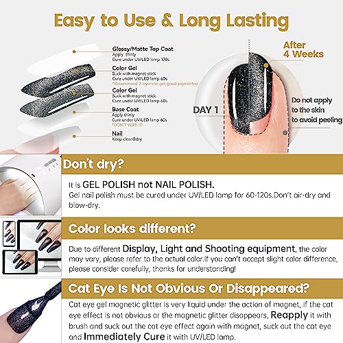 13ml Black Gel Nail Polish Kit High-Gloss Long-Lasting Easy Apply - Image 7
