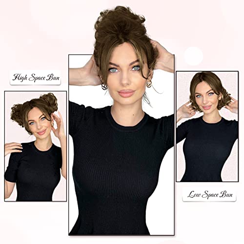 Natural Clip-In Human Hair Bun and Ponytail Extension for Effortless Styling 20 Inch - Image 2