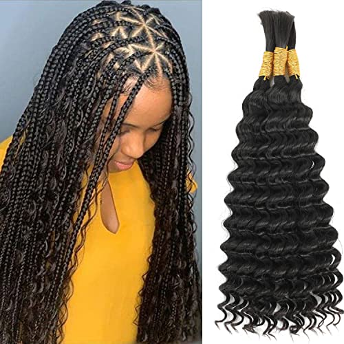 18 Inch 100% Remy Human Hair Braiding Extensions Natural Color