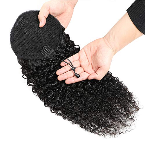 20-Inch Natural Look Human Hair Drawstring Ponytail Extensions for Effortless Styling - Image 2