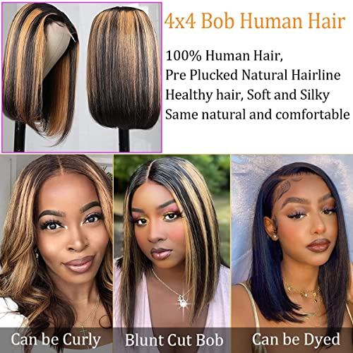 Human Hair Bob Lace Front Wig - Image 4