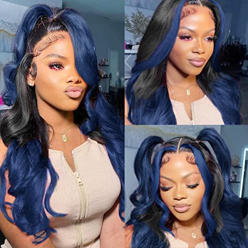 Royal Blue 22 Inch Human Hair Wig for Women - Natural Look and Feel - Image 3