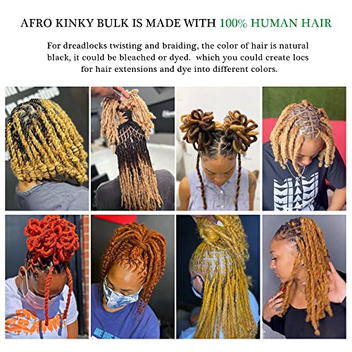 Natural Human Hair Dreadlock Extensions 24 Inch Long Medium Brown Wavy Texture - Image 6