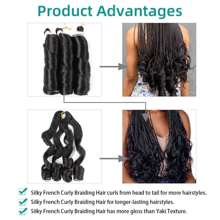 Romance Curl 18 Inch Human Hair Braiding Extensions Soft and Lightweight - Image 6