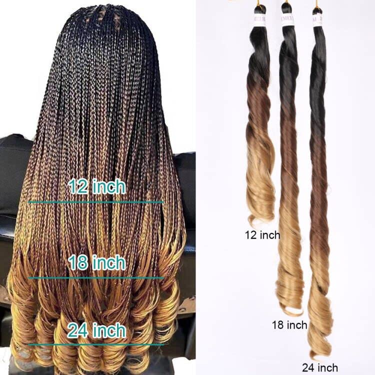 Romance Curl 18 Inch Human Hair Braiding Extensions Soft and Lightweight - Image 7