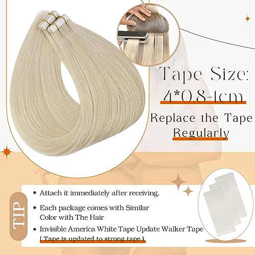 20 Inch Remy Human Hair Tape-In Extensions 100 Grams Natural Look - Image 4