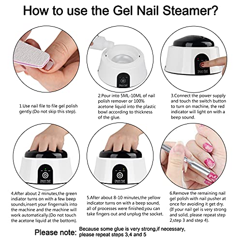 Gel Nail Polish Remover for Acrylic Nails 8oz Easy Use Formula - Image 6