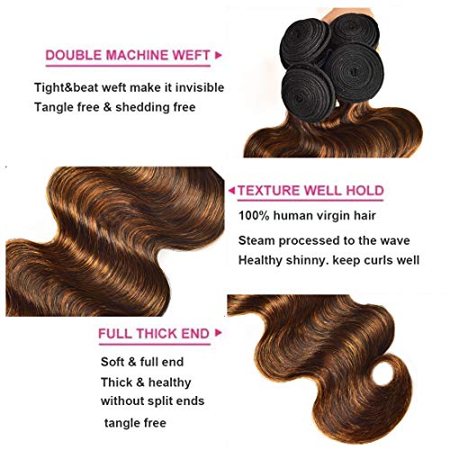 100g Body Wave Natural Texture Human Hair Weave for Full Volume Styles - Image 3
