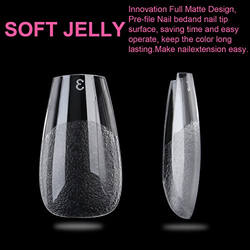 Short Coffin Acrylic Nails, Easy Application, Stylish, 500 Count - Image 5