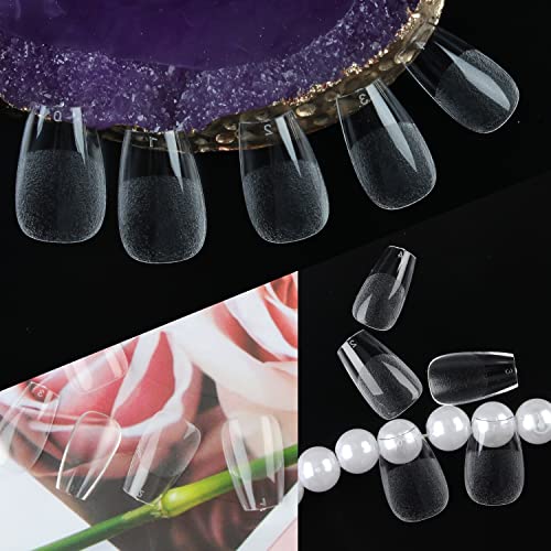 Short Coffin Acrylic Nails, Easy Application, Stylish, 500 Count - Image 6