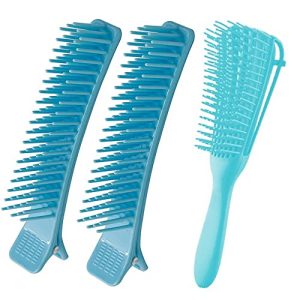 Compact Tangle Teezer Detangling Hair Brush Black Pink All Hair Types