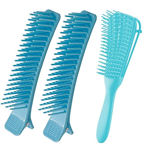 Compact Tangle Teezer Detangling Hair Brush Black Pink All Hair Types