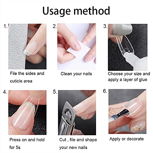 Medium Square Acrylic Nails - Durable and Stylish Nail Extensions for Perfect Manicure - Image 6