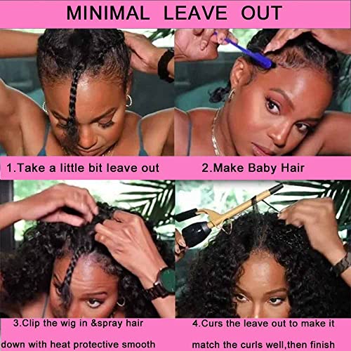 Curly U Part Wig with Human Hair - Image 6