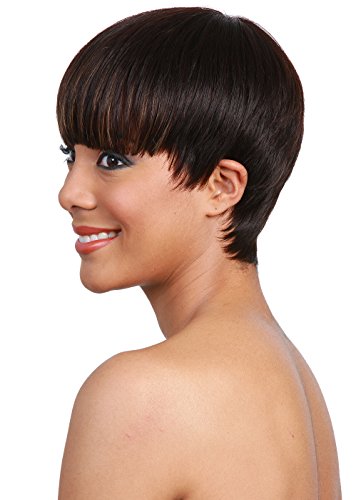 Bobbi Boss Ema Bang 14 Inch 100% Human Hair Wig - Natural Look, Adjustable - Image 2