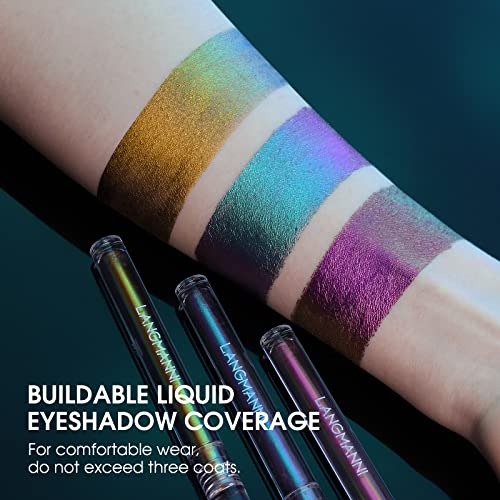 Focallure 10ml Metallic Liquid Eyeshadow Intense Color Shine - Image 3