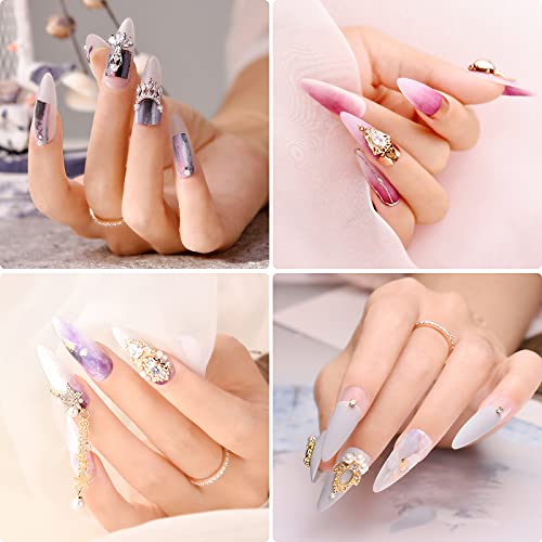 24 Piece Multi-Colored Acrylic Nail Set for Stylish DIY Manicures - Image 6