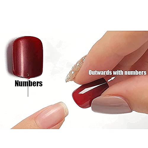 **24 Piece Natural Glitter Acrylic Nails Set for Stunning Long-Lasting Manicures** - Image 7