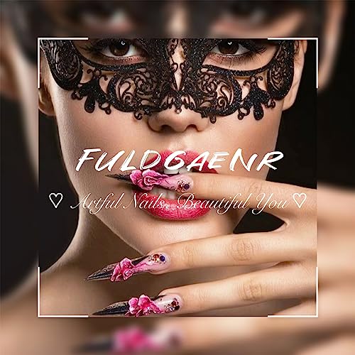 Military-Inspired Acrylic Nail Design Set with Unique Patterns and Durable Finish - Image 6