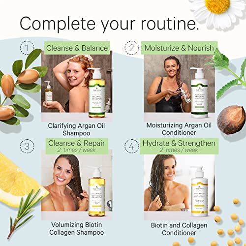 Art Naturals Argan Oil Aloe Vera Shampoo 16 fl oz Nourishing Hair Treatment - Image 7