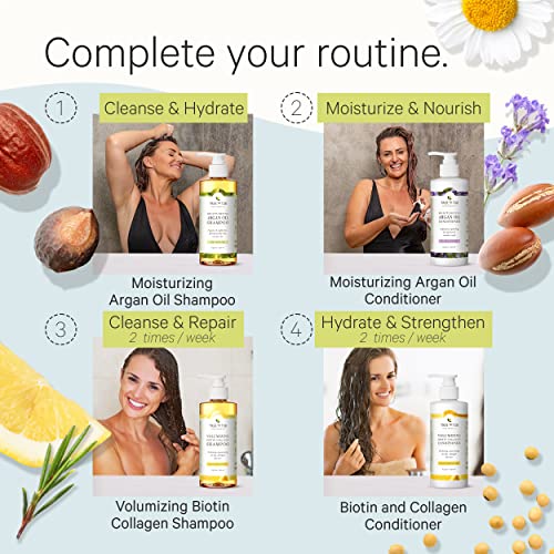 Art Naturals Argan Oil Aloe Vera Shampoo 16 fl oz Nourishing Hair Treatment - Image 6