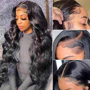13 Inch Short Black Human Hair Lace Front Wig Comfortable Fit Natural Look