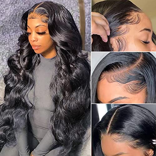 13 Inch Short Black Human Hair Lace Front Wig Comfortable Fit Natural Look