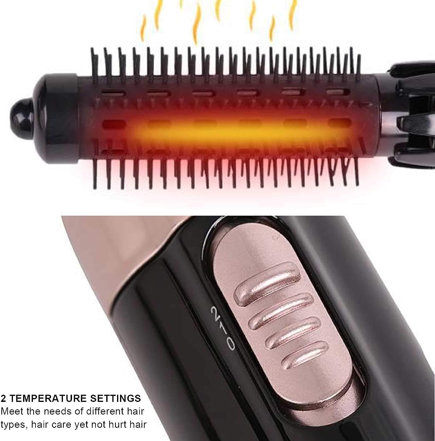 2-in-1 Blow Dryer Curling Iron Fast Heat-Up Compact Design Travel Size - Image 2