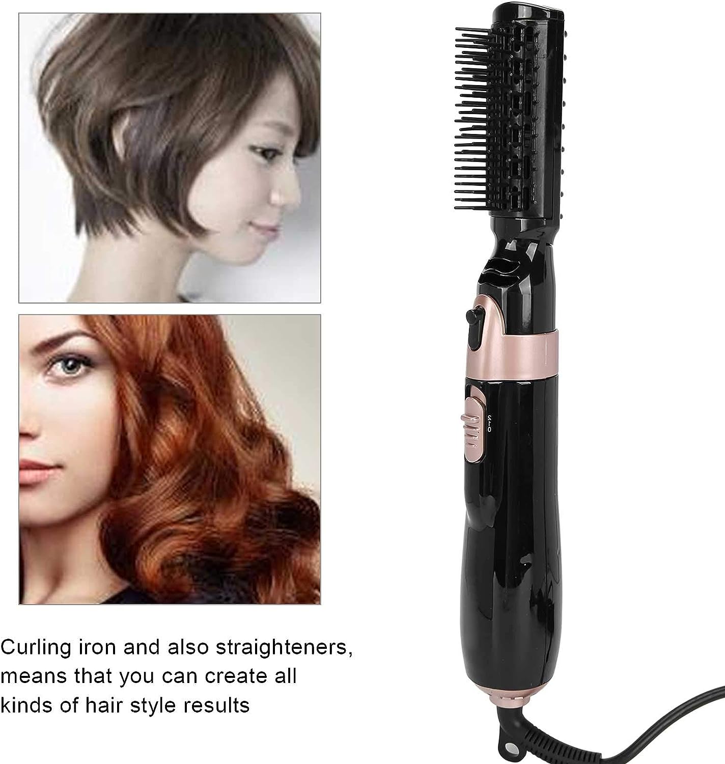2-in-1 Blow Dryer Curling Iron Fast Heat-Up Compact Design Travel Size - Image 6