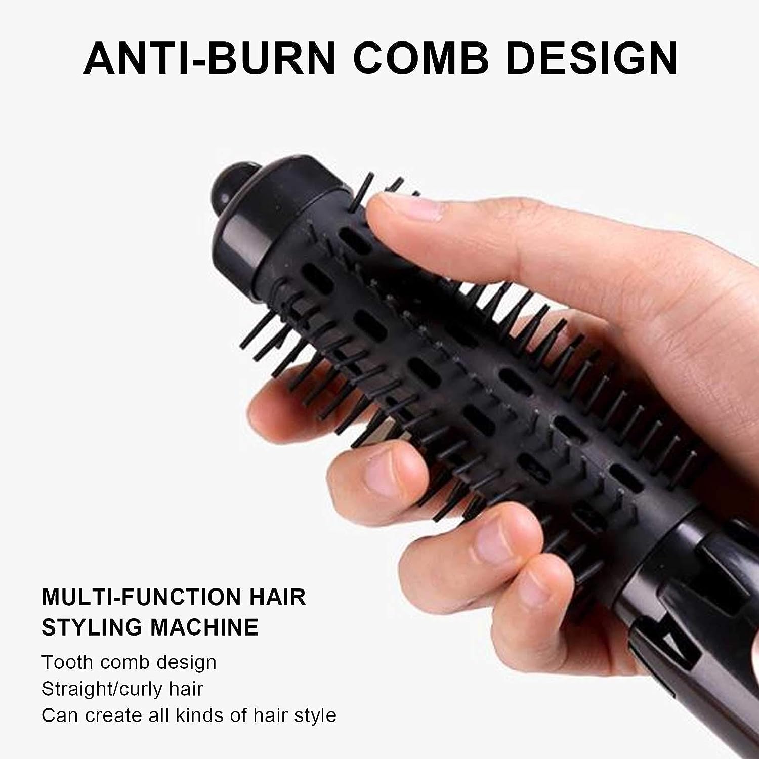 2-in-1 Blow Dryer Curling Iron Fast Heat-Up Compact Design Travel Size - Image 5