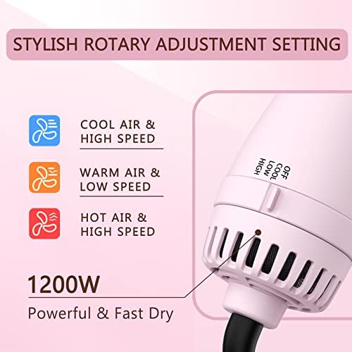 2-in-1 Blow Dryer and Straightener, Compact, Quick Drying and Styling Tool - Image 5