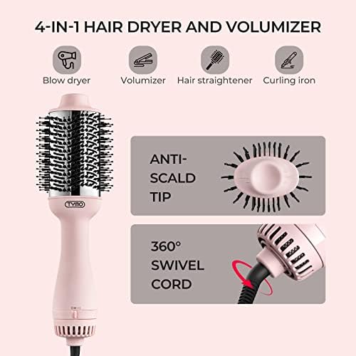 2-in-1 Flat Hair Brush Dryer for Effortless Styling and Quick Drying 13 Words - Image 2