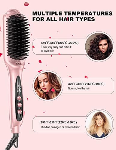 2-in-1 Hair Tool: Blow Dryer Brush Straightener - Image 4