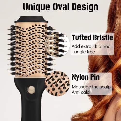 2-in-1 Roller Brush Blow Dryer for Effortless Styling and Quick Drying - 1300W - Image 5