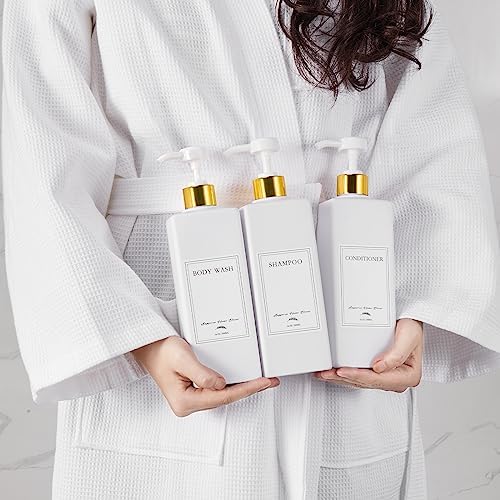 3-in-1 Shower Dispenser 16 oz Capacity for Shampoo Conditioner Body Wash - Image 7