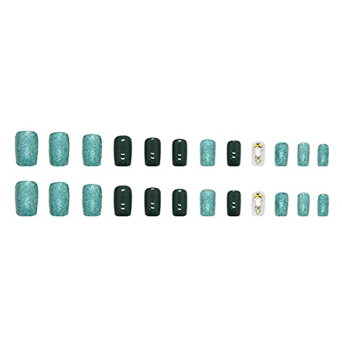 Emerald Green Long Acrylic Nail Kit - Durable & Stylish Salon Quality Set - Image 5