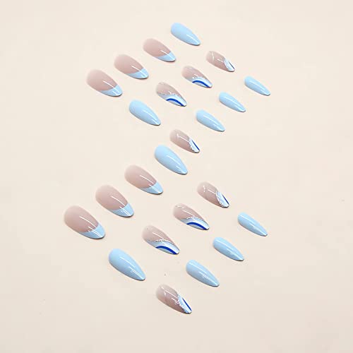 Blue Acrylic Nail Art Design Set for Creative Styling and Decoration - 12 Colors - Image 3
