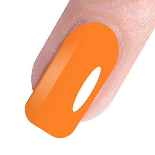 Short Nail Orange Gel Designs Kit Trendy Stylish Nail Art 50ml - Image 5