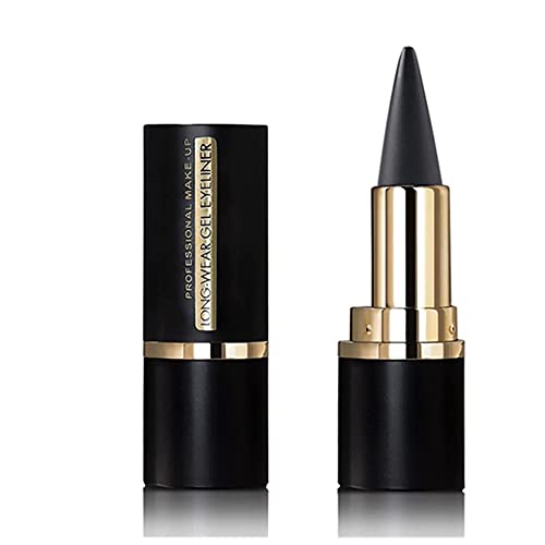 Black Gel Eyeliner Pen for Precise Application, Long-Lasting Formula, 0.5g Capacity